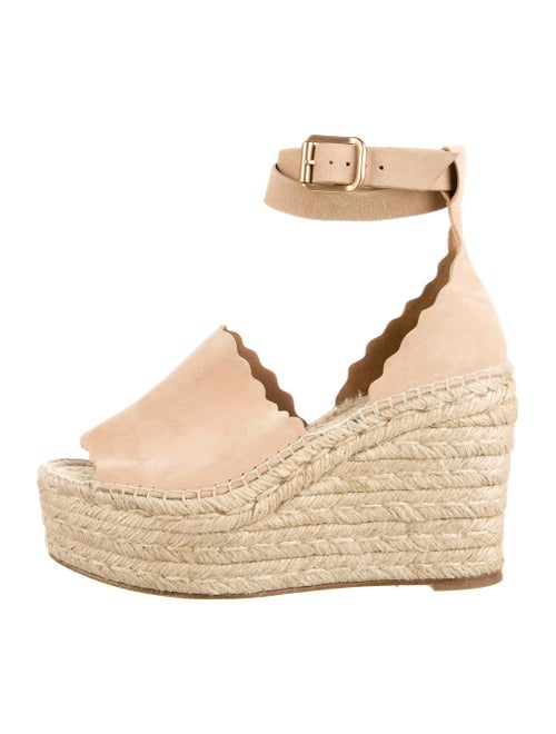 Chloé Suede Wedge Sandals