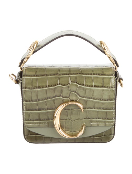 Chloé Mini C Crossbody bag Green