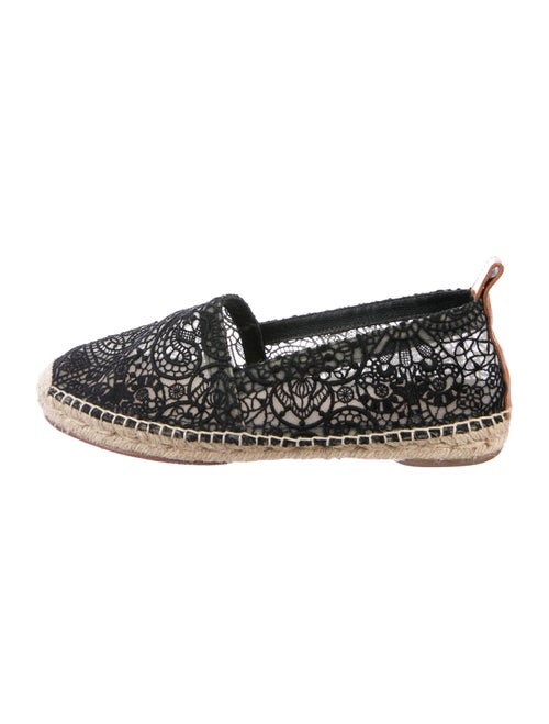 Chloé Lace Pattern Espadrilles Black