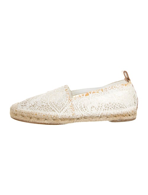 Chloé Lace Pattern Espadrilles White