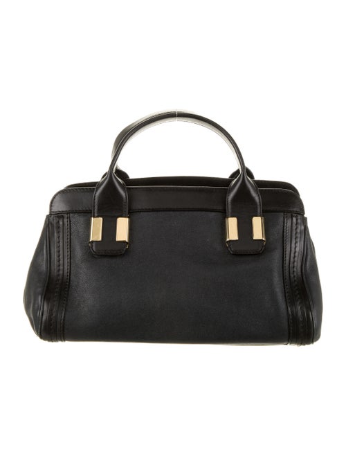 Chloé Leather Alice Satchel Black