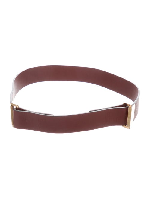 Chloé Leather Buckle Belt gold