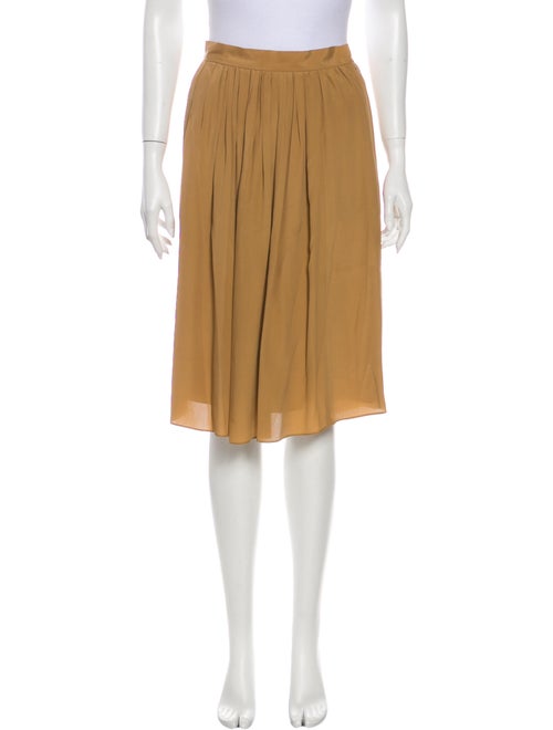 Chloé Pleated Accents Knee-Length Skirt