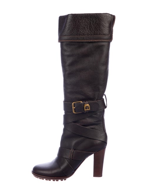 Chloé Leather Boots Brown