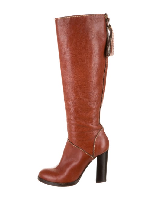 Chloé Leather Boots Brown