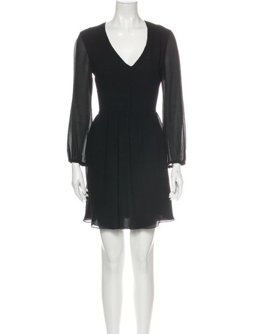 Chloé Silk Mini Dress Black