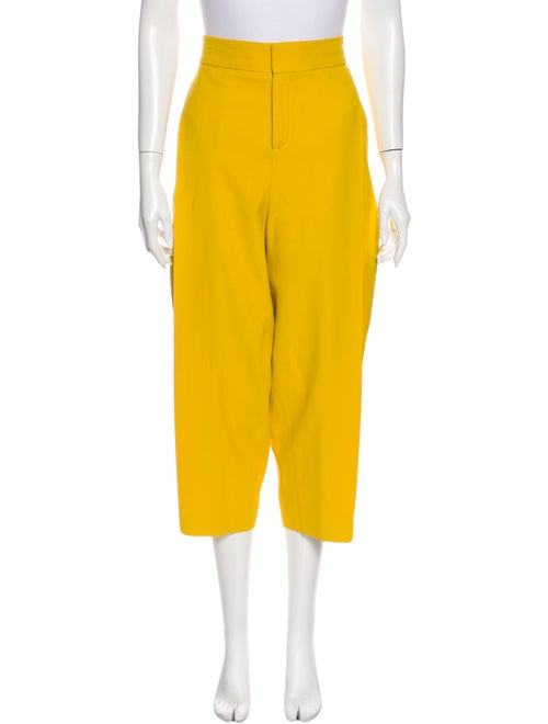 Chloé Wide Leg Pants Yellow