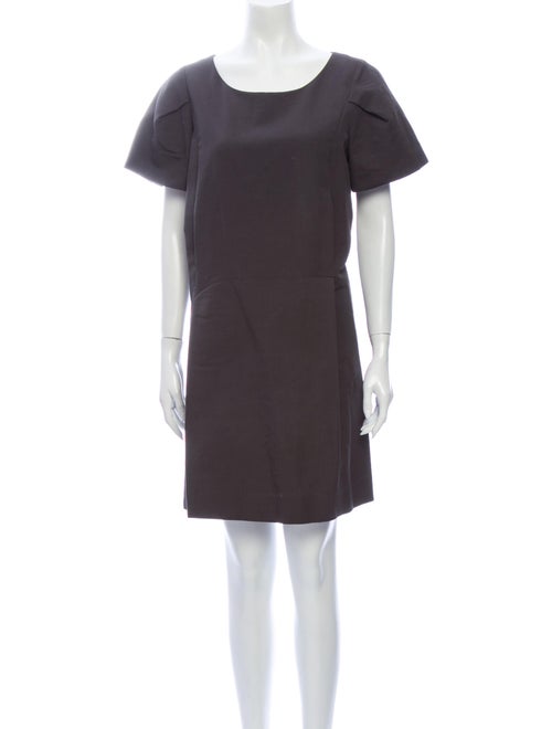 Chloé Silk Mini Dress Grey