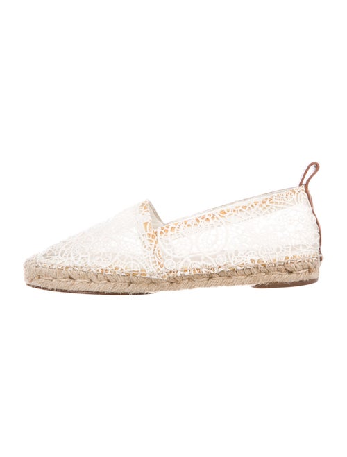 Chloé Lace Pattern Espadrilles White