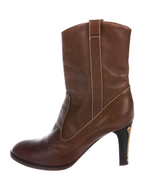 Chloé Leather Boots Brown