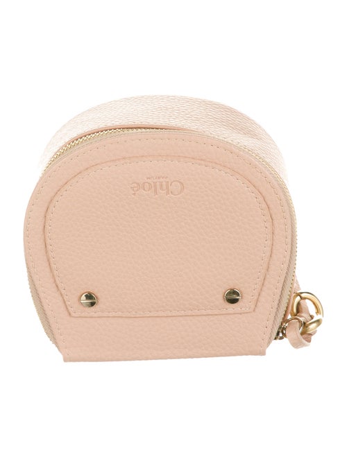 Chloé Leather Cosmetic Bag Pink