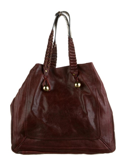 Chloé Large Leather Tote Bag Red