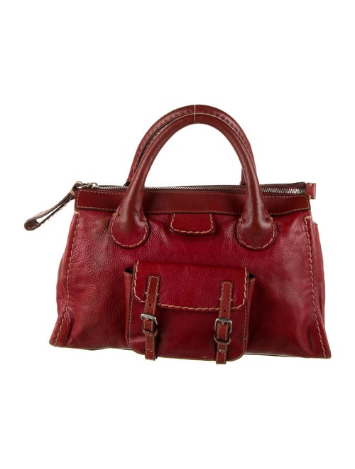 Chloé Leather Edith Bag Red