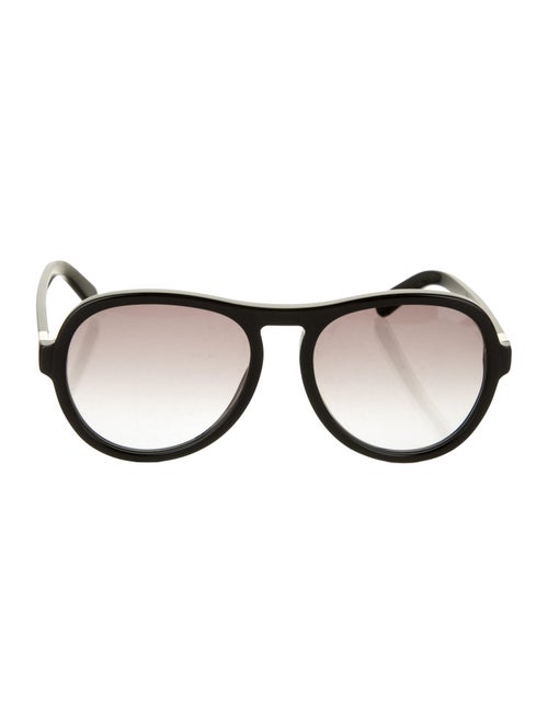 Chloé Gradient Aviator Sunglasses Black