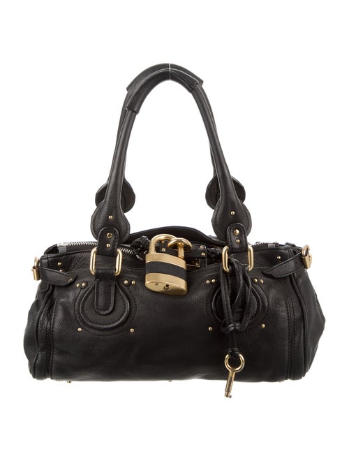 Chloé Leather Paddington Bag Black