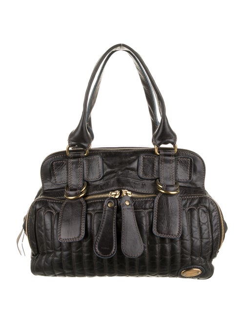 Chloé Leather Bay Tote Black