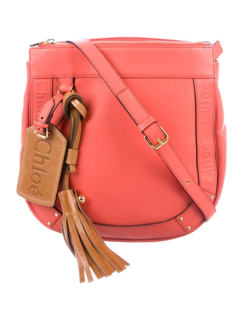 Chloé Leather Crossbody Bag Pink