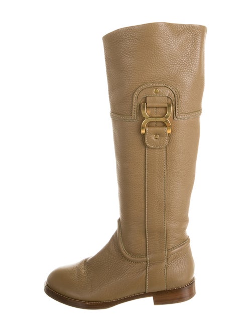 Chloé Leather Riding Boots Brown