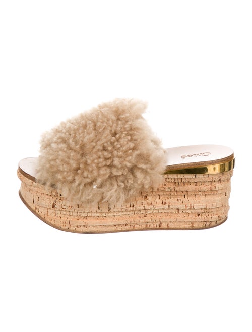 Chloé Shearling Slides