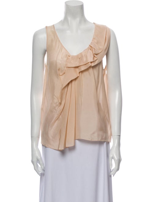 Chloé Silk Scoop Neck Blouse