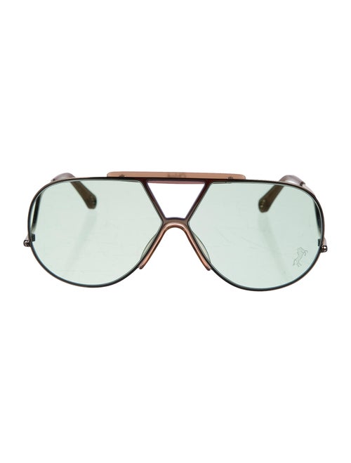 Chloé Aviator Tinted Sunglasses Gold