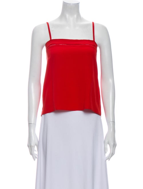 Chloé Vintage Silk Crop Top Red