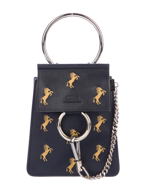 Chloé Mini Faye Bracelet Bag Blue