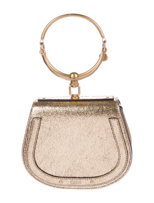 Chloé Metallic Nile Bracelet Bag Gold
