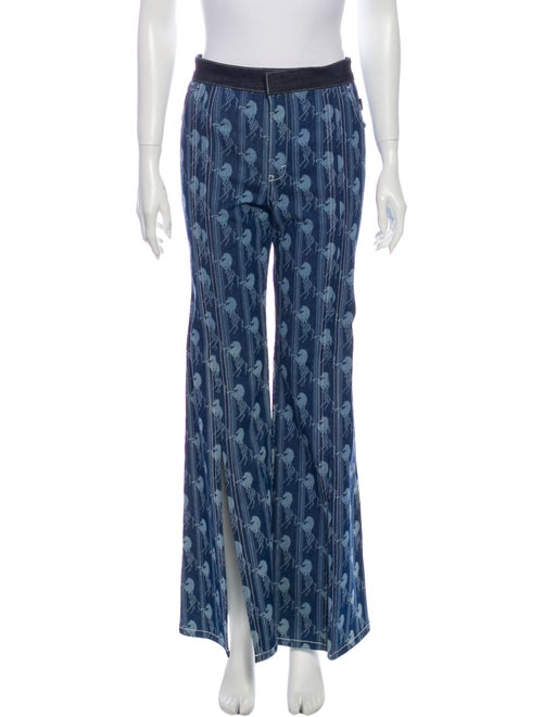 Chloé High-Rise Flared Jeans Blue