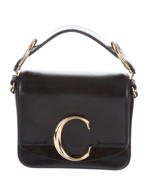 Chloé Mini C Crossbody Bag Black
