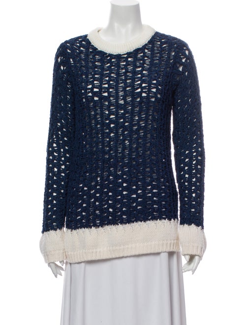 Chloé Crew Neck Sweater Blue