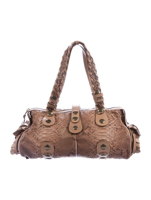 Chloé Python Silverado Bag Brown