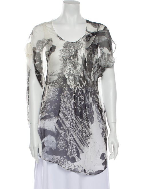 Chloé Vintage Silk T-Shirt Black