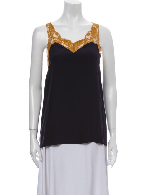Chloé 2016 Silk Top Blue