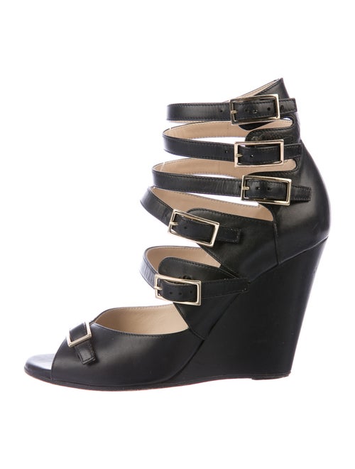 Chloé Leather Gladiator Sandals Black