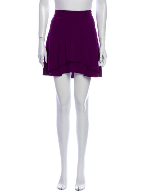 Chloé Silk Mini Skirt Purple