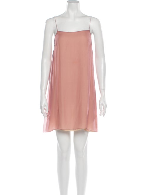 Chloé Silk Mini Dress Pink