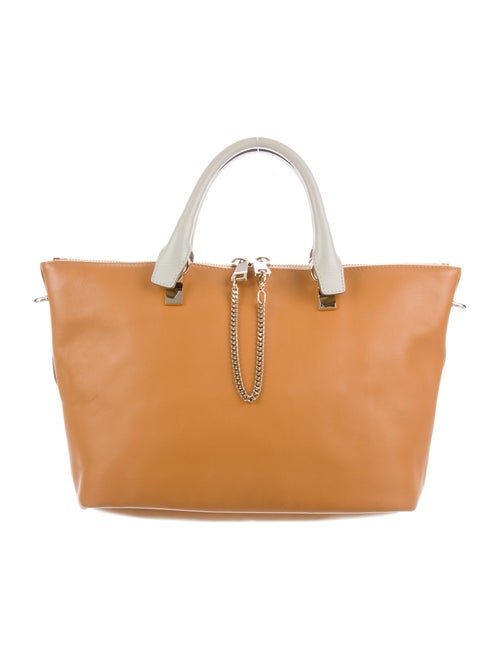 Chloé Baylee Leather Tote Brown