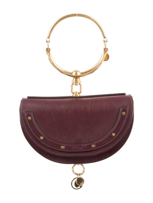 Chloé Small Nile Minaudière Bracelet Bag Gold