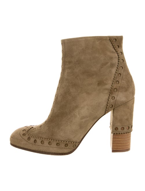 Chloé Suede Boots Green