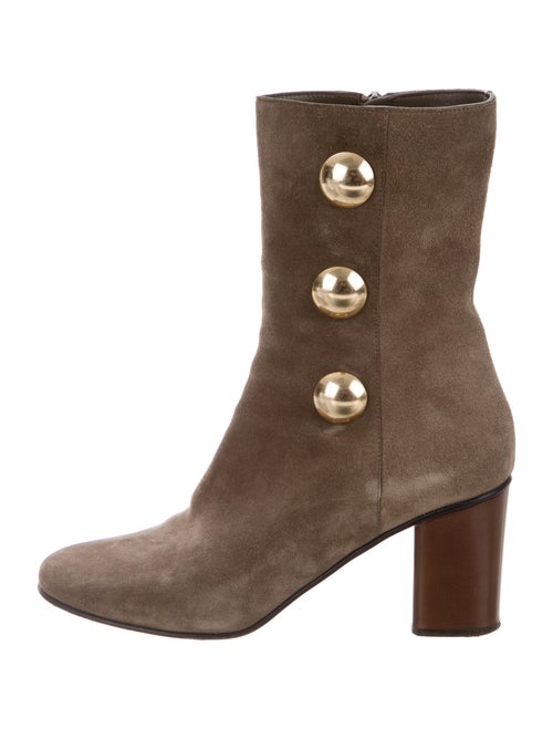 Chloé Suede Boots Green