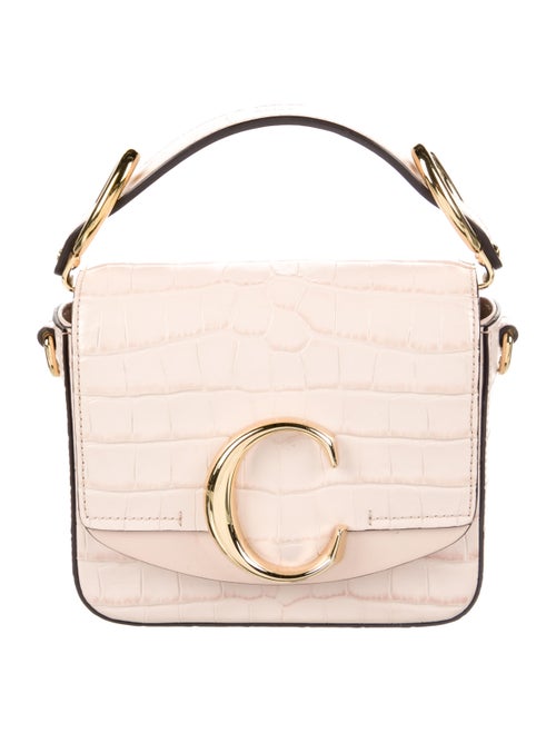 Chloé Mini C Crossbody Bag Gold