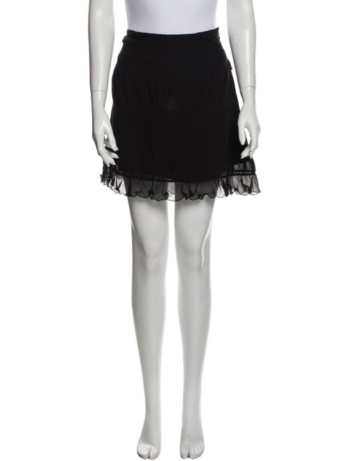 Chloé Silk Mini Skirt Black