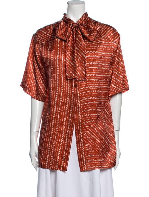 Chloé 2019 Silk Blouse w/ Tags Orange
