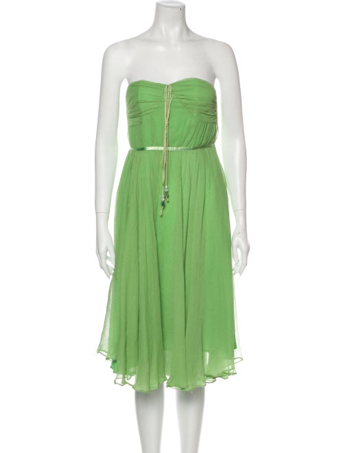Chloé Silk Mini Dress Green