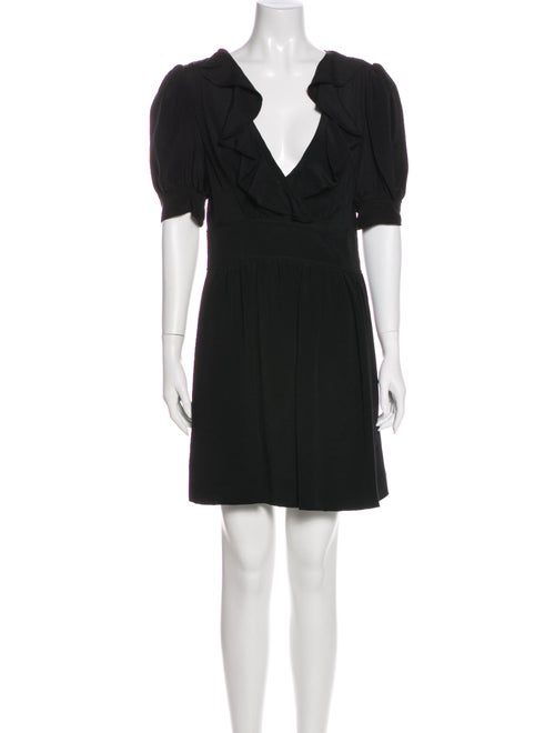 Chloé Silk Mini Dress Black