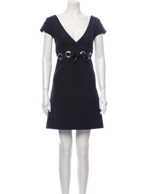 Chloé Silk Mini Dress Black