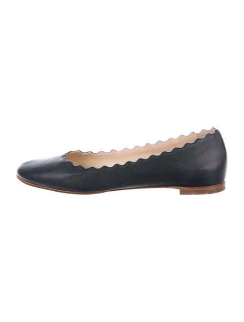Chloé Lauren Leather Flats Blue