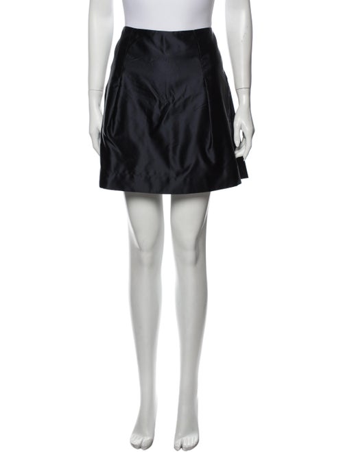 Chloé Silk Mini Skirt Blue