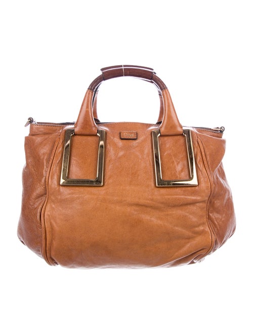 Chloé Leather Ethel Tote Brown